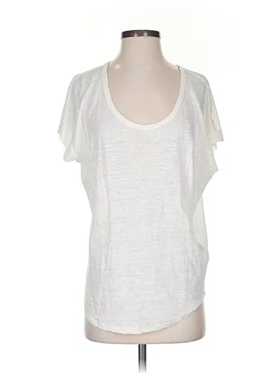 Pre-owned Joie Short Sleeve T-shirt In Ivory