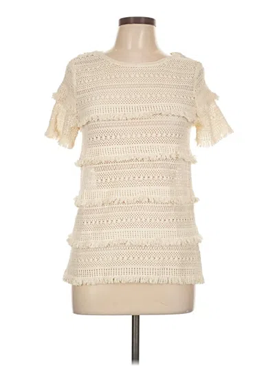 Pre-owned Joie Short Sleeve T-shirt In White