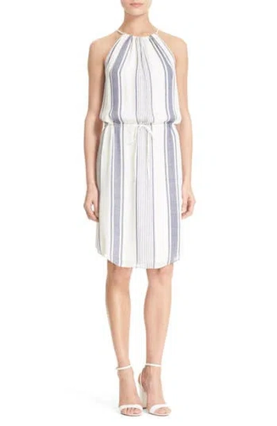 Joie 'sief' Stripe Silk Dress In White