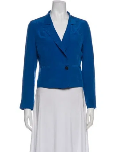 Pre-owned Joie Silk Blazer In Blue