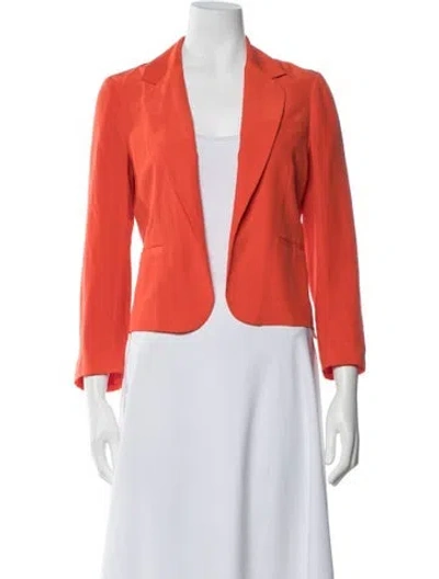 Pre-owned Joie Silk Blazer In Orange