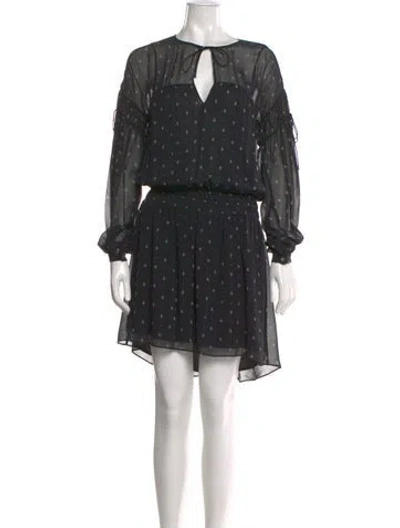 Pre-owned Joie Silk Knee-length Dress In Black