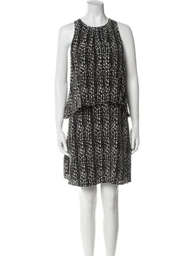 Pre-owned Joie Silk Knee-length Dress In Black