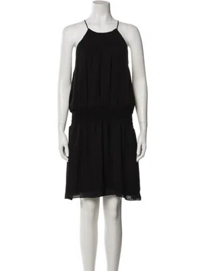 Pre-owned Joie Silk Knee-length Dress In Black