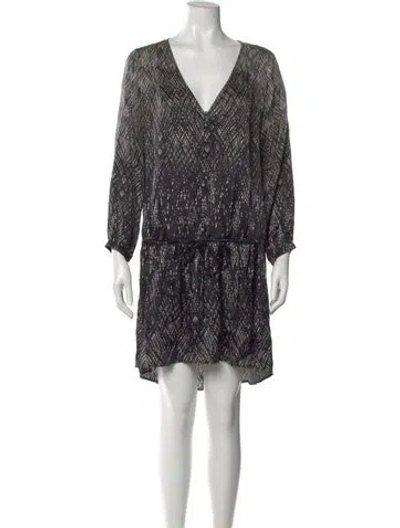 Pre-owned Joie Silk Knee-length Dress In Black