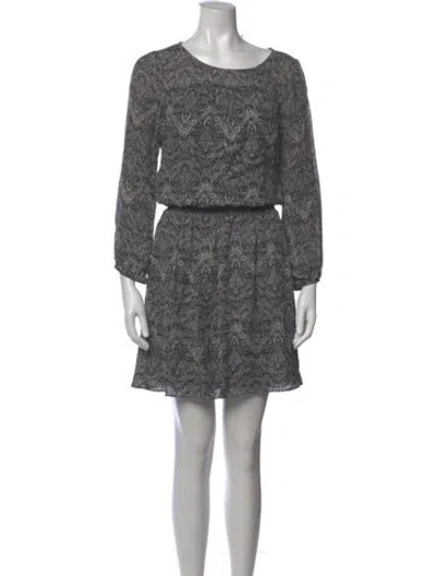 Pre-owned Joie Silk Knee-length Dress In Gray