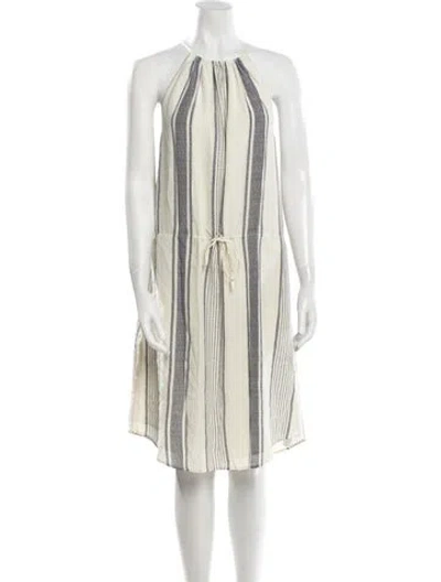 Pre-owned Joie Silk Knee-length Dress In Neutral