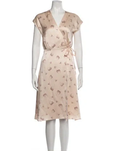Pre-owned Joie Silk Knee-length Dress In Pink