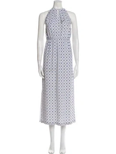 Pre-owned Joie Silk Long Dress In Multi