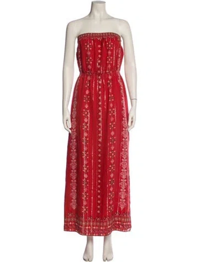 Pre-owned Joie Silk Long Dress In Pink