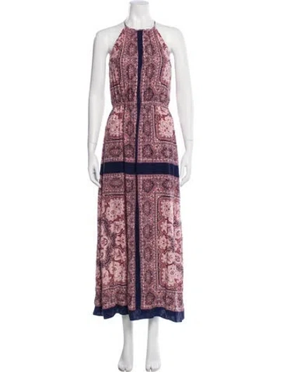 Pre-owned Joie Silk Long Dress W/ Tags In Multi
