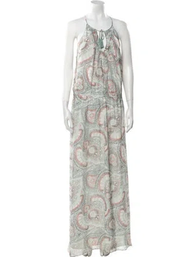 Pre-owned Joie Silk Long Dress In White