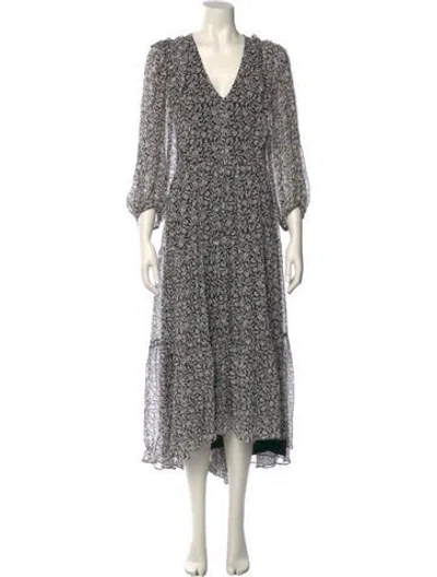 Pre-owned Joie Silk Long Dress In White