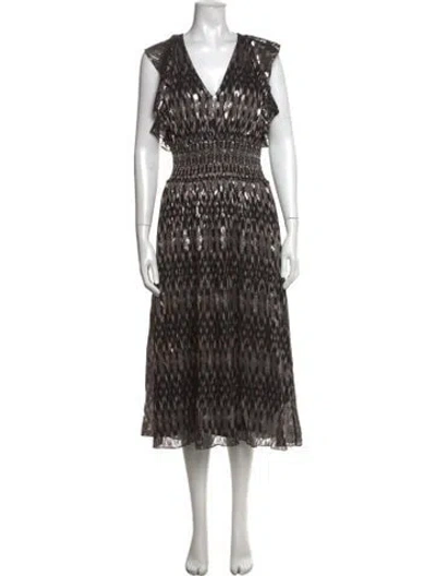 Pre-owned Joie Silk Midi Length Dress