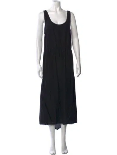 Pre-owned Joie Silk Midi Length Dress In Black