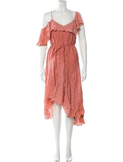 Pre-owned Joie Silk Midi Length Dress In Multi