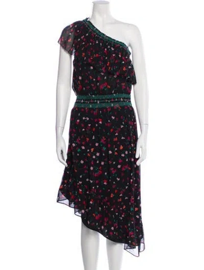 Pre-owned Joie Silk Midi Length Dress In Multi