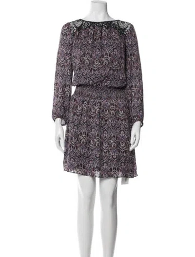 Pre-owned Joie Silk Midi Length Dress In Multi