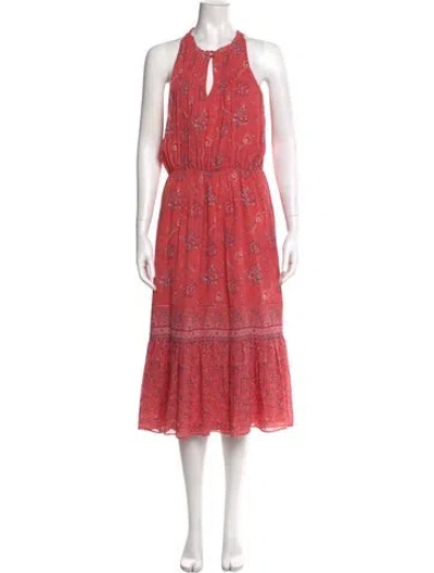 Pre-owned Joie Silk Midi Length Dress In Pink