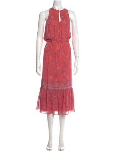 Pre-owned Joie Silk Midi Length Dress In Pink
