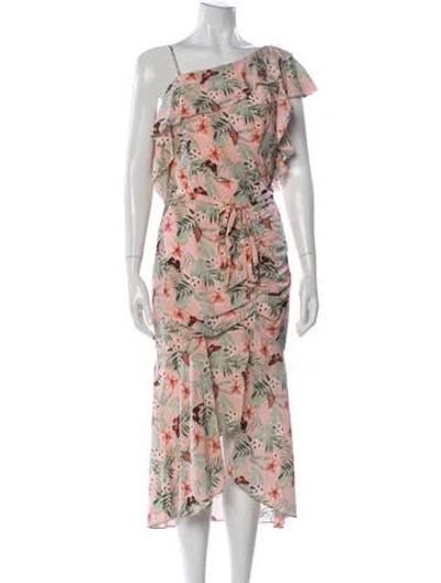 Pre-owned Joie Silk Midi Length Dress In Pink