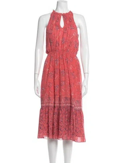Pre-owned Joie Silk Midi Length Dress In Pink