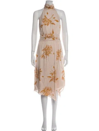 Pre-owned Joie Silk Midi Length Dress In Pink
