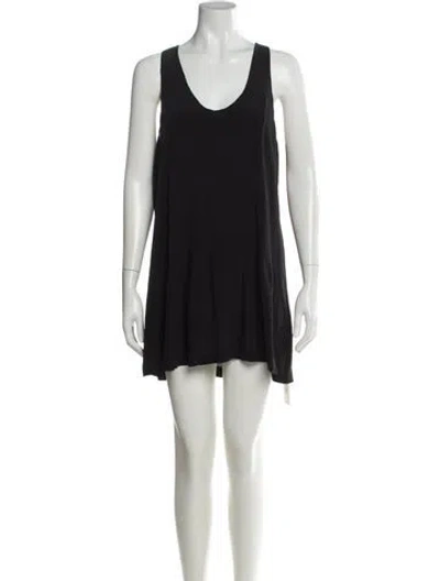 Pre-owned Joie Silk Mini Dress In Black
