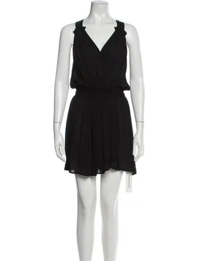 Pre-owned Joie Silk Mini Dress In Black