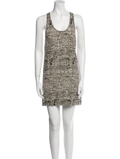 Pre-owned Joie Silk Mini Dress In Black