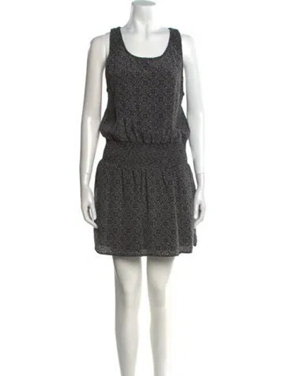Pre-owned Joie Silk Mini Dress In Black