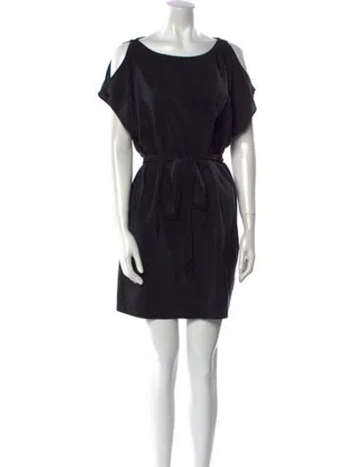 Pre-owned Joie Silk Mini Dress In Black