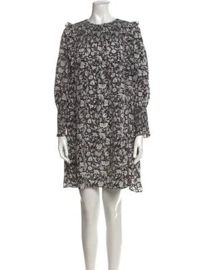 Pre-owned Joie Silk Mini Dress In Black