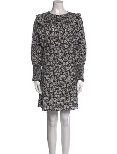 Pre-owned Joie Silk Mini Dress In Black