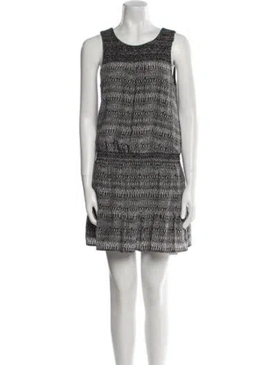 Pre-owned Joie Silk Mini Dress In Black