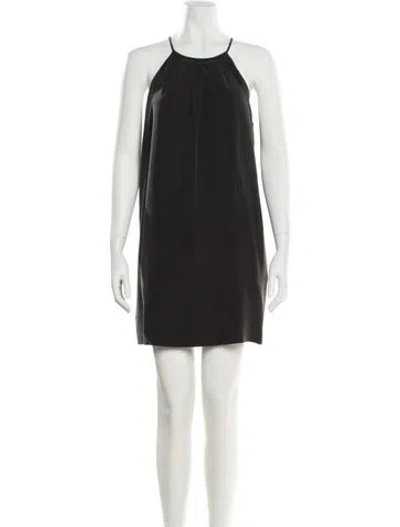 Pre-owned Joie Silk Mini Dress In Black