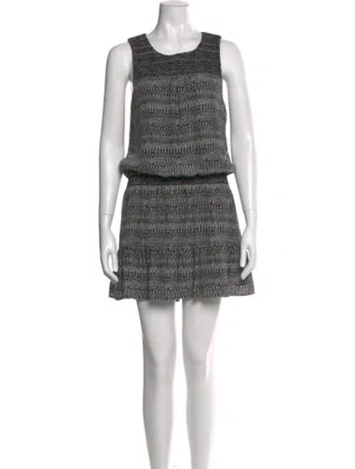 Pre-owned Joie Silk Mini Dress In Black
