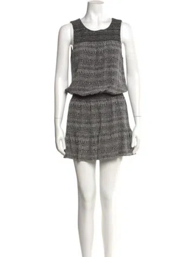 Pre-owned Joie Silk Mini Dress In Black