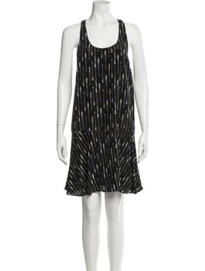 Pre-owned Joie Silk Mini Dress In Black