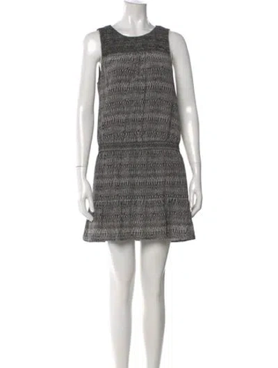 Pre-owned Joie Silk Mini Dress In Black