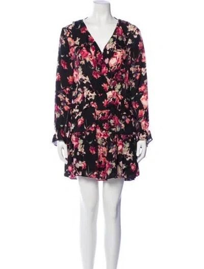 Pre-owned Joie Silk Mini Dress In Black