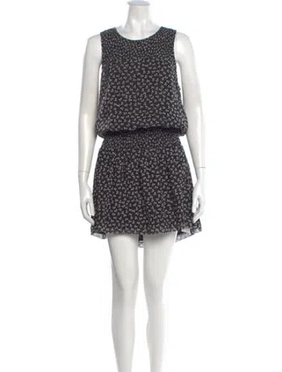Pre-owned Joie Silk Mini Dress In Black