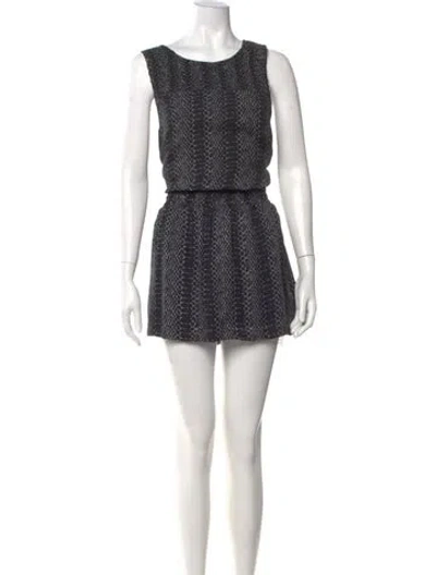 Pre-owned Joie Silk Mini Dress In Black