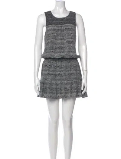 Pre-owned Joie Silk Mini Dress In Black