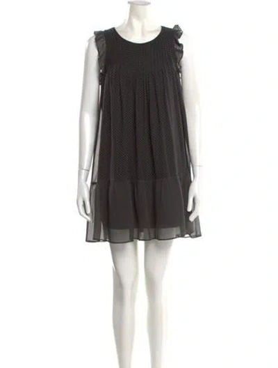 Pre-owned Joie Silk Mini Dress In Black