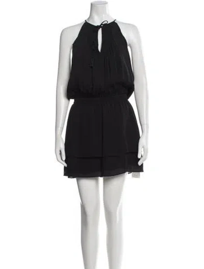 Pre-owned Joie Silk Mini Dress In Black