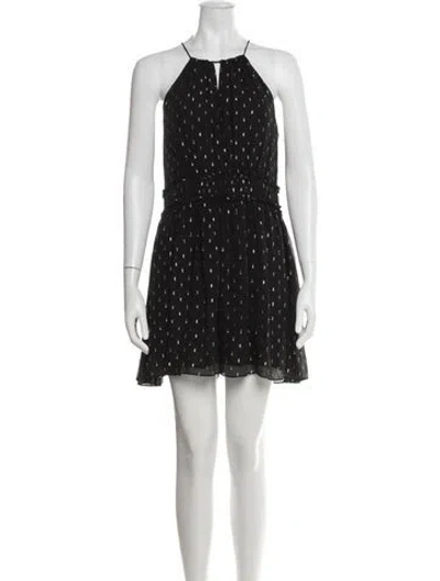Pre-owned Joie Silk Mini Dress In Black