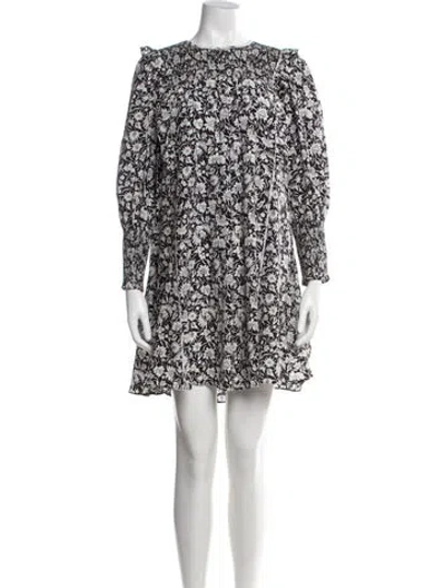 Pre-owned Joie Silk Mini Dress In Black