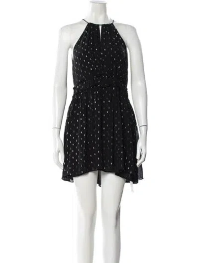 Pre-owned Joie Silk Mini Dress In Black