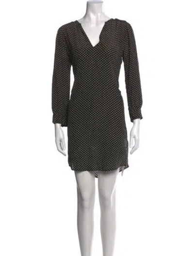 Pre-owned Joie Silk Mini Dress In Black